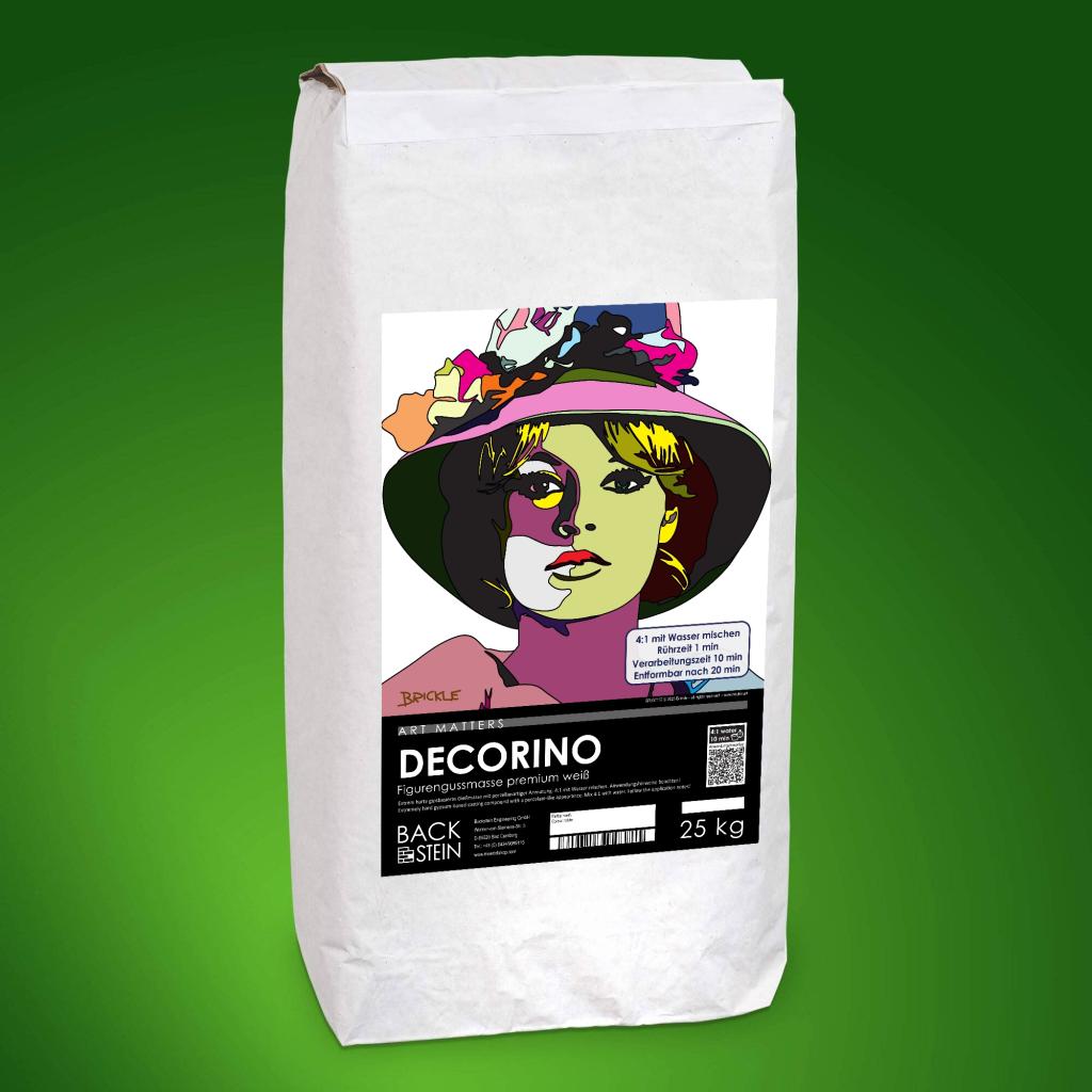 DECORINO ® Figurengussmasse auf Polymergipsbasis ultrahochfest, weiß