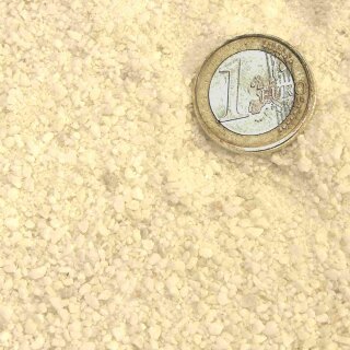 Marble sand white, granulation 0.5 - 2 mm, 25 kg