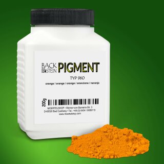 Zementechte Pigmente Typ 960 orange, 200 g
