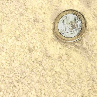 Marmorsand weiß, Körnung 0,5-2 mm 300 kg (12 Sack)