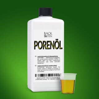 Pore filling oil