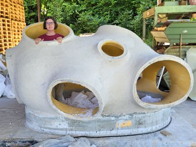 Bild vom Bau des Blubb