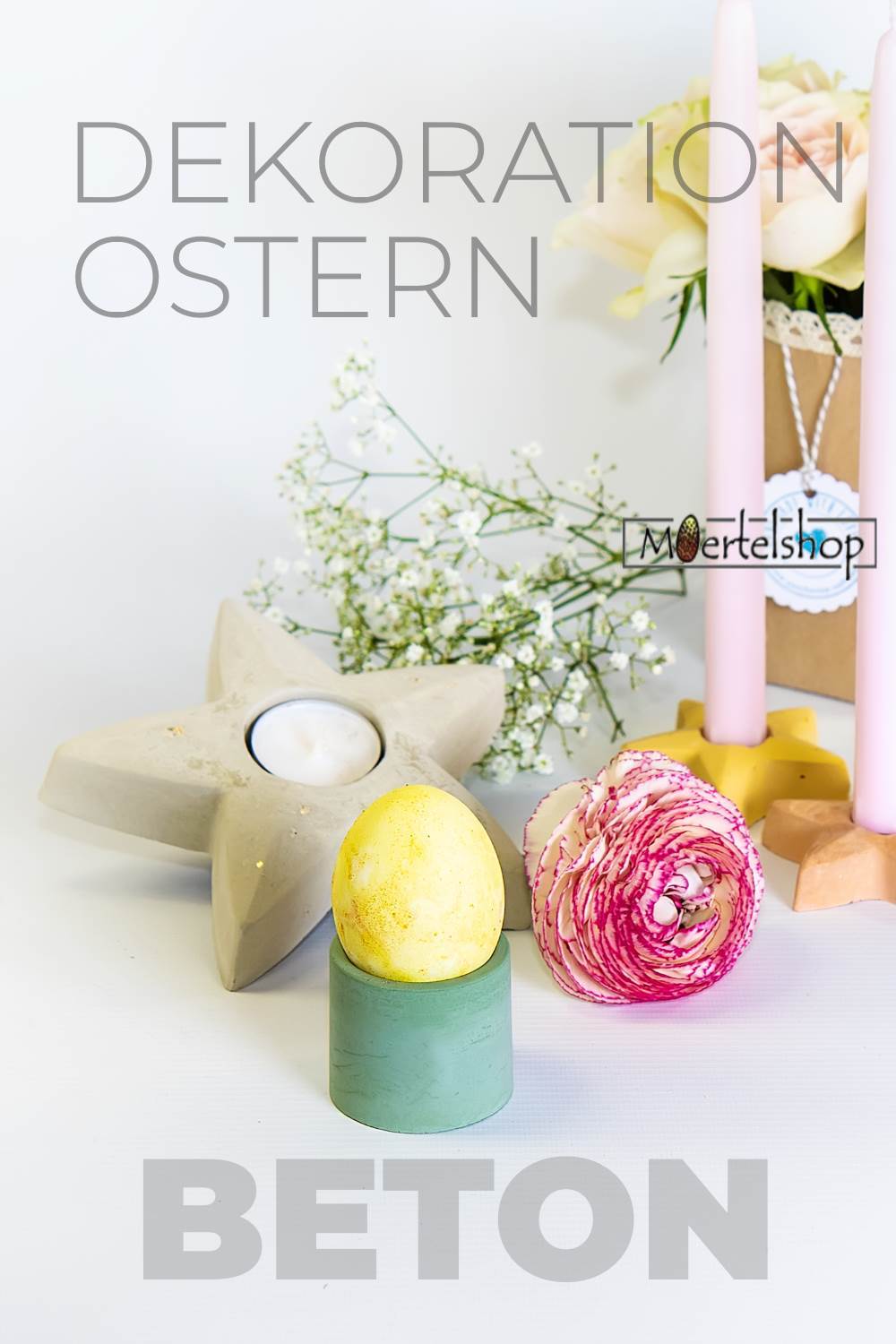 Beton Dekoration Ostern