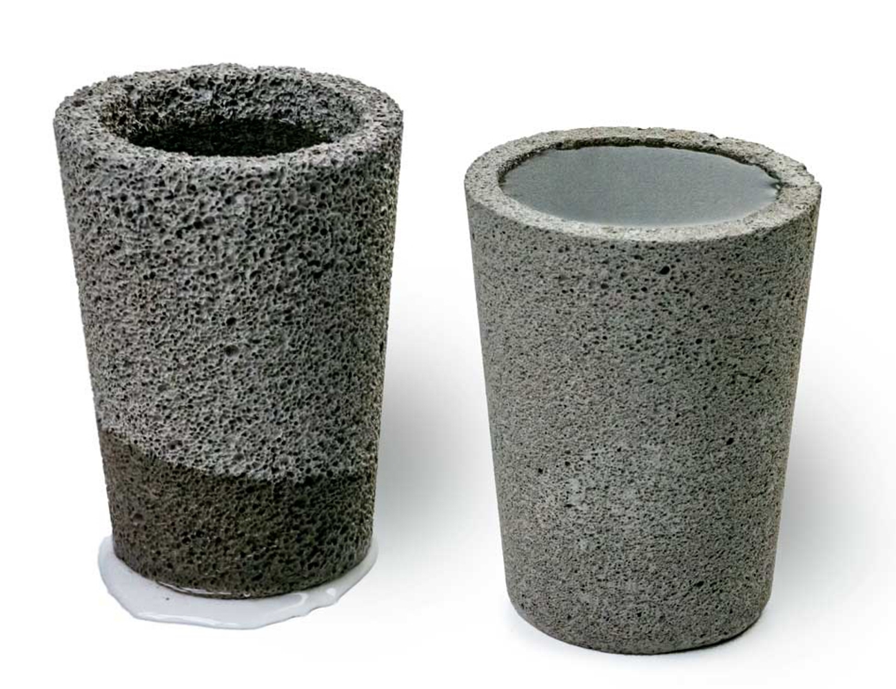 Becher aus Schaumbeton